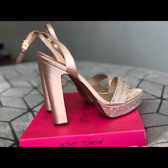 Betsey Johnson Allie Platform Evening Sandals - Picture 6 of 6